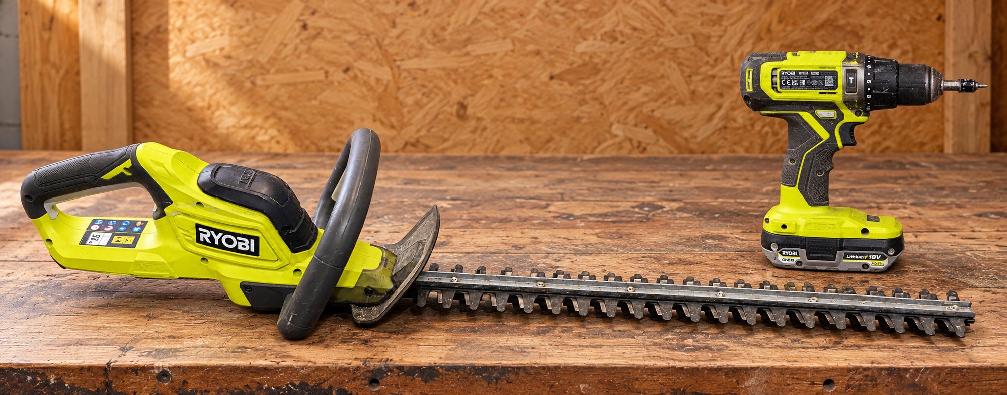 Visseuse Ryobi RPD18 et taille-haies Ryobi OHT1845 testés sur le terrain